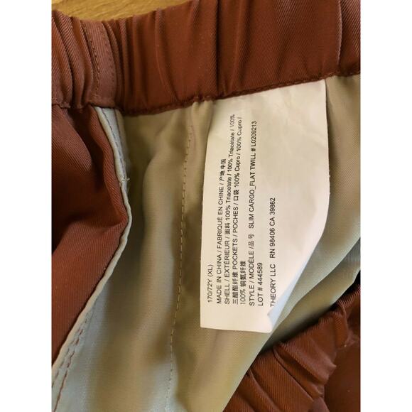Theory Women's Slim Cargo Clay Flat Twill Pants L0209213 Size XL $295 NWT - Picture 15 of 16